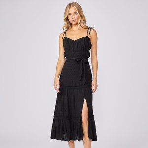 Paige Inesa Midi Dress - Black (NWT)